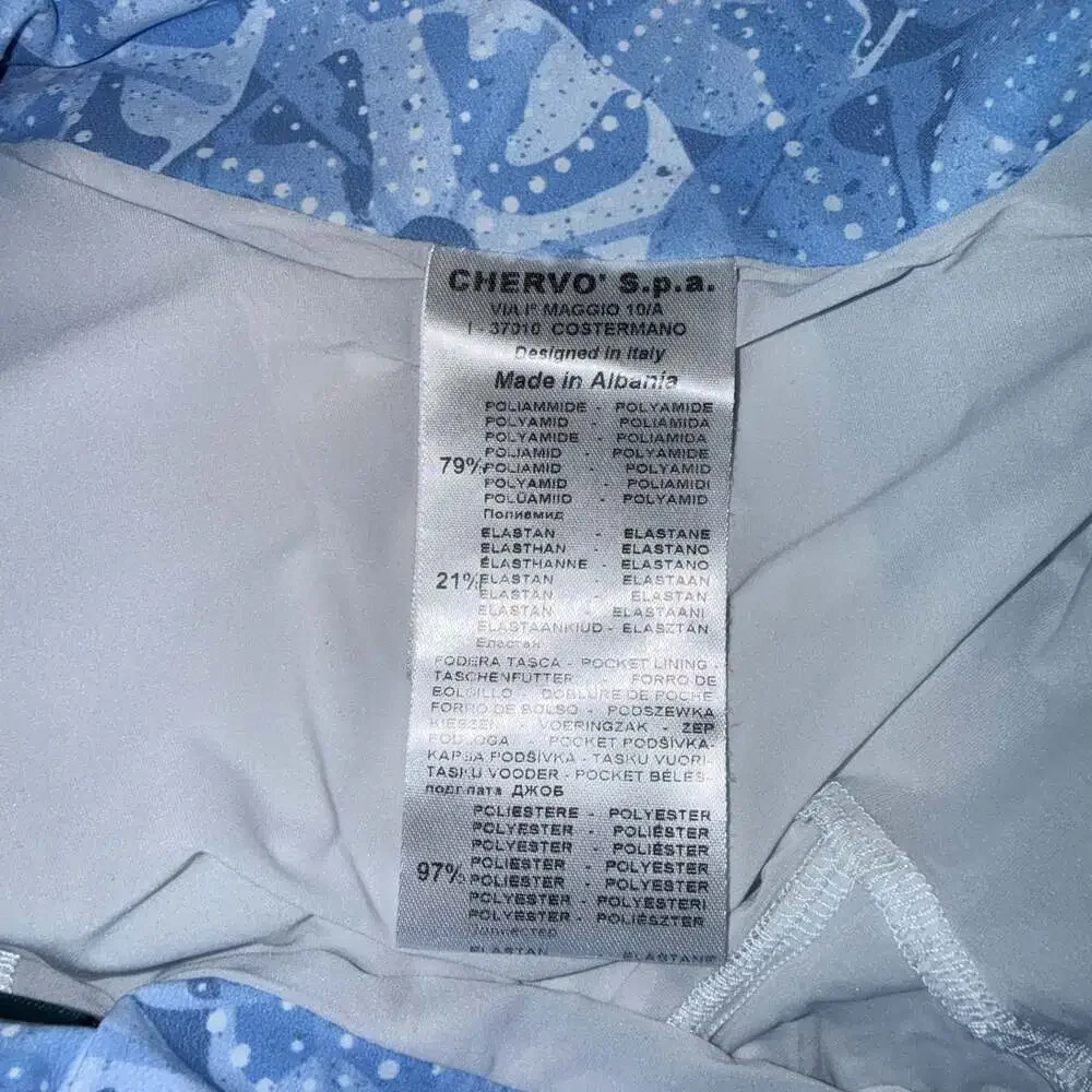 Chervo Sunblock Blue Floral Print Golf Skort